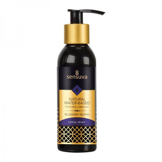 Natural Water-based Personal Lubricant Blueberry 4 Oz. Bottle