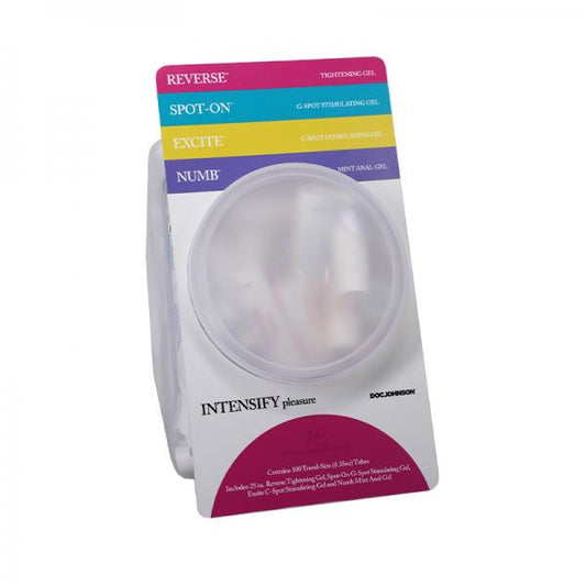 Intimate Enhancements Intensify Pleasure Fishbowl Display 100 Pcs .35 Oz Tubes