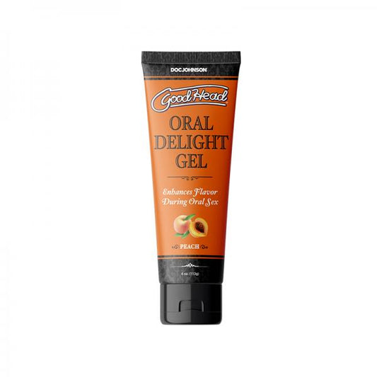 Goodhead Oral Delight Gel Peach Bulk 4 Oz.