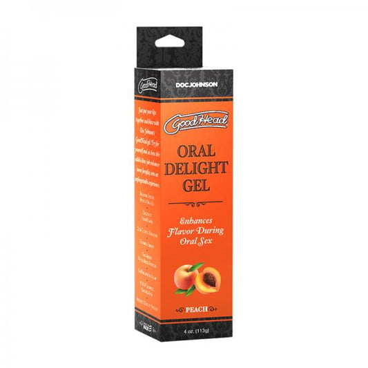 Goodhead Oral Delight Gel Peach 4 Oz.