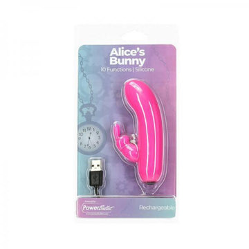 Alices Bunny Rechargeable Bullet With Removable Rabbit Sleeve Pink