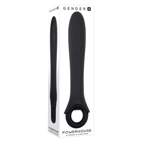 Gender X Powerhouse Ring-handle Vibrator Black
