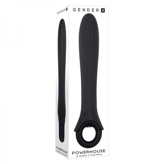 Gender X Powerhouse Ring-handle Vibrator Black