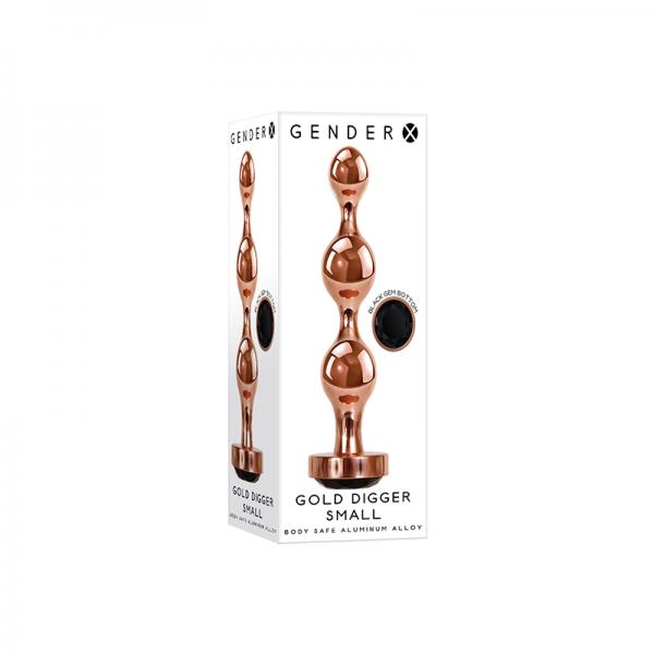Gender X Gold Digger Small Plug Rose Gold/black
