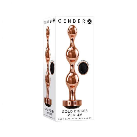 Gender X Gold Digger Medium Plug Rose Gold/black
