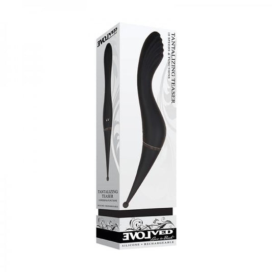 Evolved Tantalizing Teaser Rechargeable Silicone Black