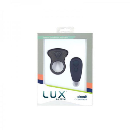 Lux Active Circuit 3 In. Vibrating Ring Silicone Black