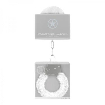 Ouch Beginner's Handcuffs Furry White