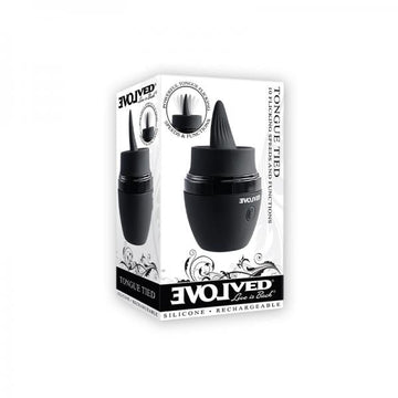 Evolved Tongue Tied Silicone Rechargeable Black