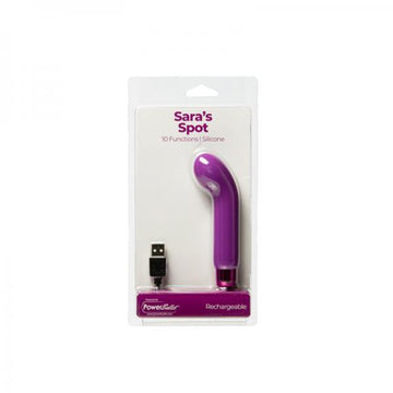 Sara's Spot Rechargeable Bullet With Removable G-spot Sleeve Purple