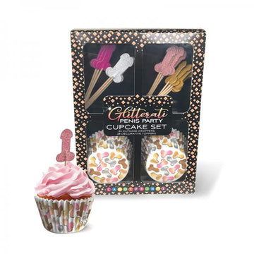 Gitterati Penis Cupcake Set