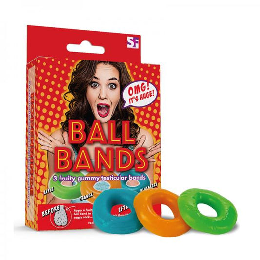 Gummy Ball Bands 3-pack Assorted Colors/flavors