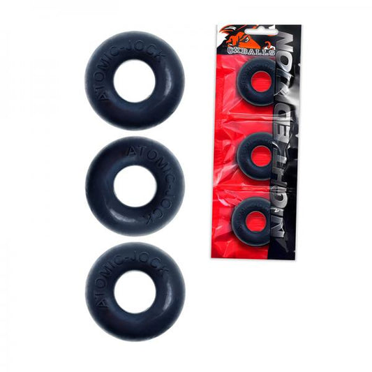 Oxballs Ringer Cockring 3-pack Plus+silicone Special Edition Night