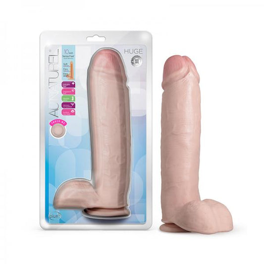 Au Naturel Huge Dildo 10 In. Vanilla