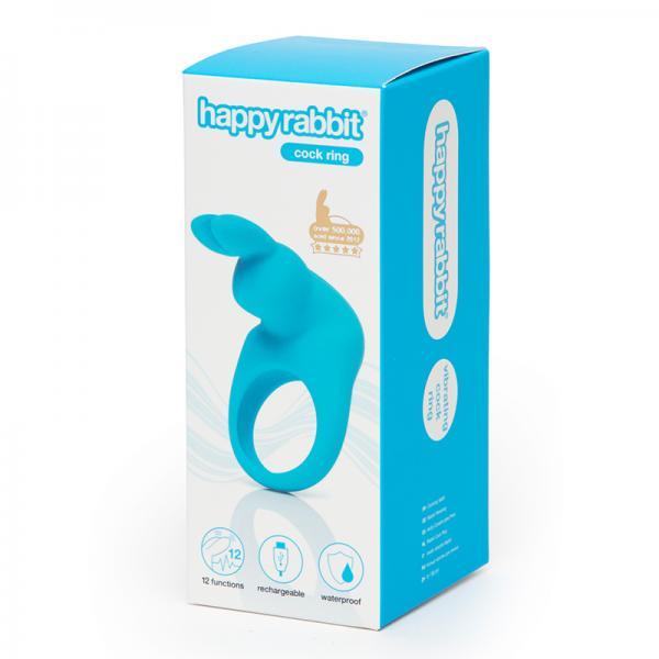Happy Rabbit Rechargeable Cock Ring Blue