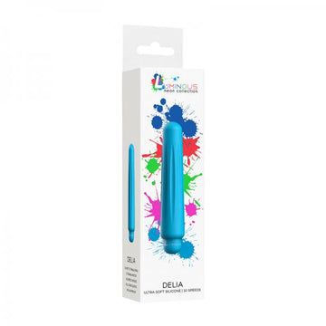 Luminous Delia Abs Bullet With Silicone Sleeve 10 Speeds Turquoise