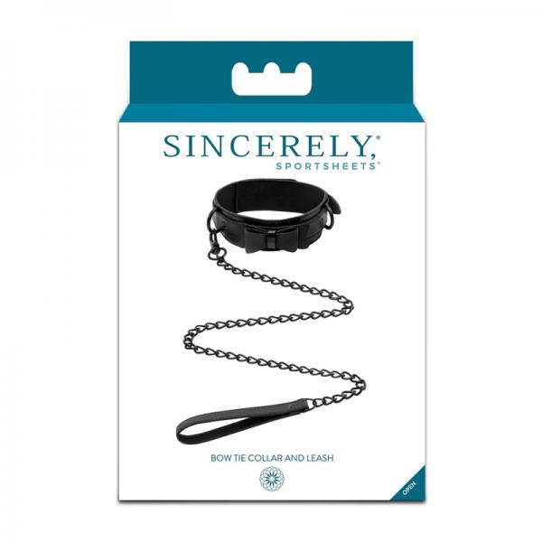 Sincerely Bow Tie Collar And Leash