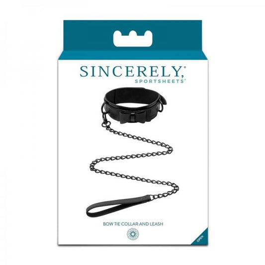 Sincerely Bow Tie Collar And Leash