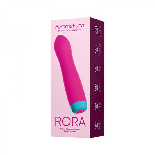 Femmefunn Rora Liquid Silicone Rotating Bullet Pink