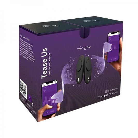We-vibe Tease Us Special Edition Set Moxie & Moxie Black