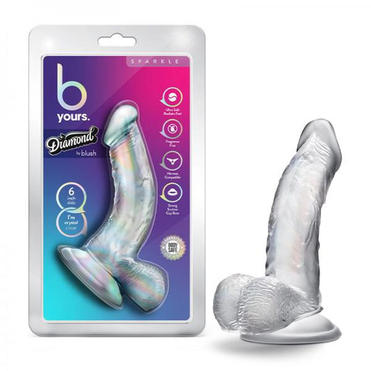 B Yours Diamond Sparkle 6 In. Clear