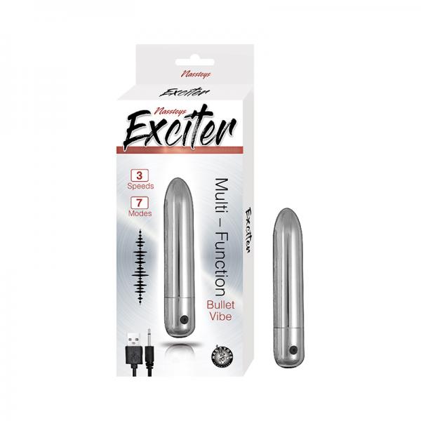 Nasstoys Exciter Multi-function Bullet Vibe Silver