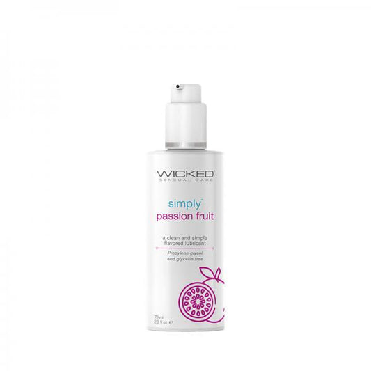 Wicked Simply Flavored Lubes Passion Fruit 2.3 Oz.