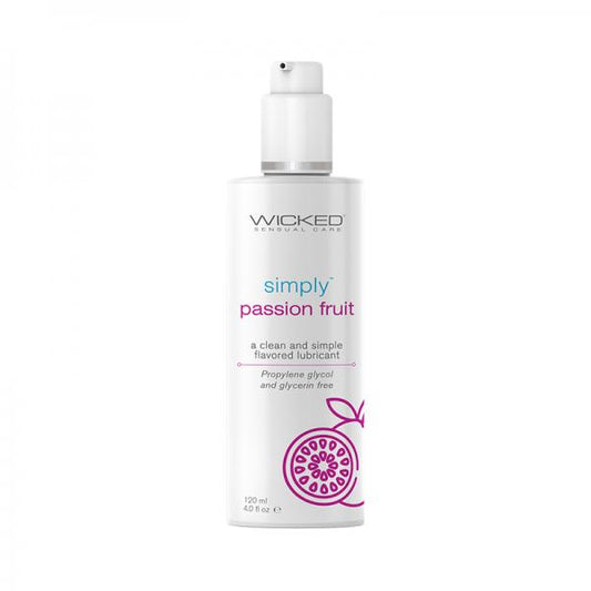 Wicked Simply Flavored Lubes Passion Fruit 4 Oz.