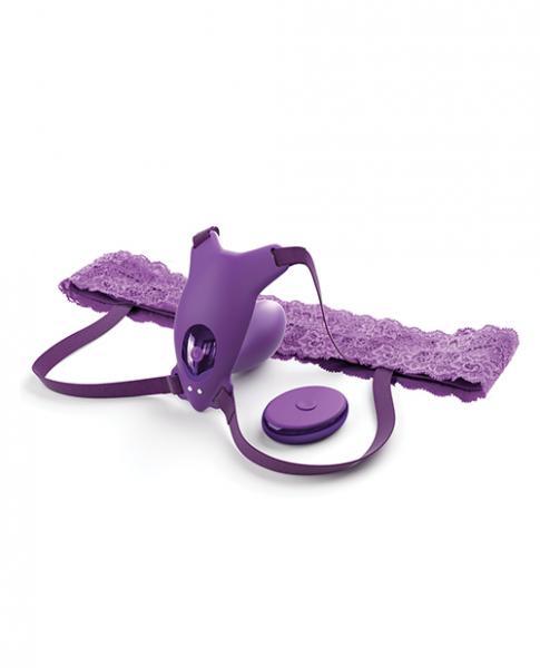 Fantasy For Her Ultimate G-spot Butterfly Strap-on With Remote Silicone Purple