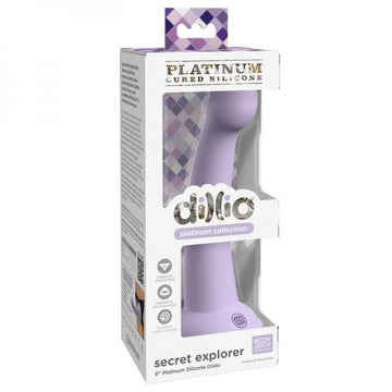 Dillio Platinum Secret Explorer Silicone Dildo 6 In. Purple