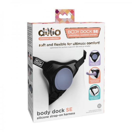 Dillio Platinum Body Dock Strap-on Harness Black