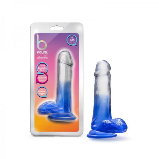 B Yours Stella Blue Dildo 6 In. Blue