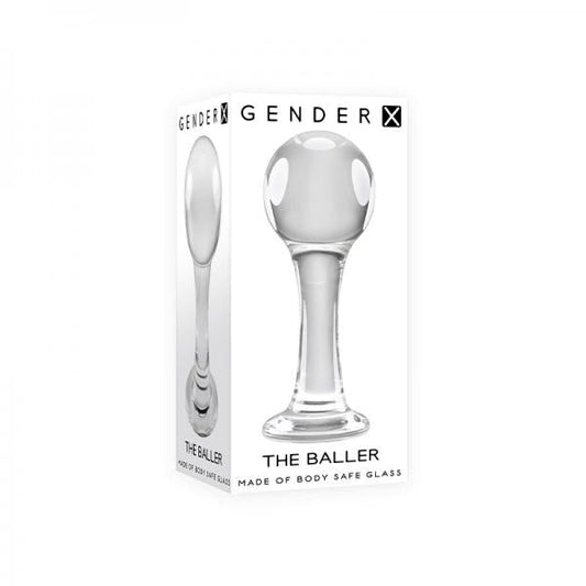 Gender X The Baller Round Glass Plug