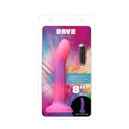 Addiction Rave Dong 8 In. G.i.t.d. Pink