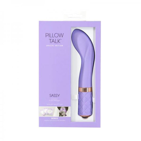 Pillow Talk Special Edition Sassy G-spot Massager With Swarovski Crystal Purple