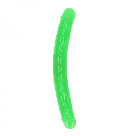 Realrock Glow In The Dark Double Dong 15 In. Dual-ended Dildo Neon Green