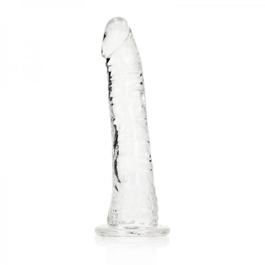 Realrock Crystal Clear Slim 6 In. Dildo Clear