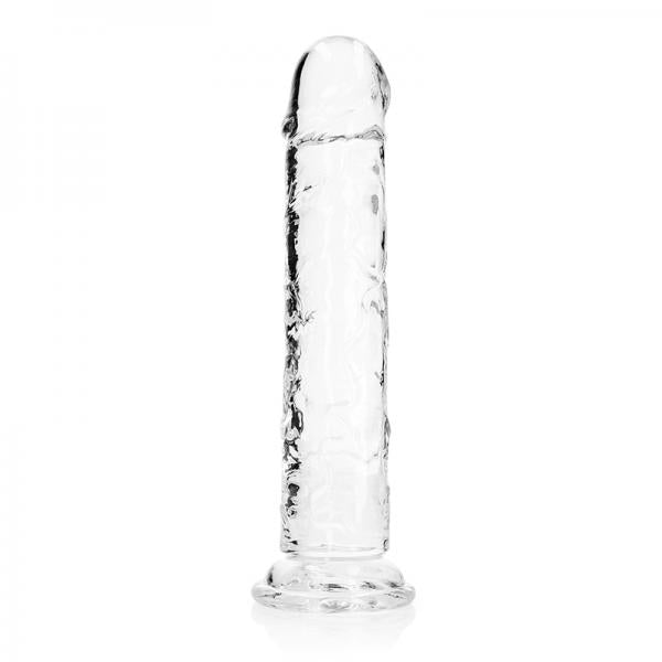 Realrock Crystal Clear Straight 11 In. Dildo Without Balls Clear