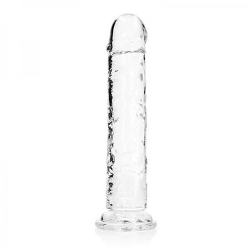 Realrock Crystal Clear Straight 11 In. Dildo Without Balls Clear