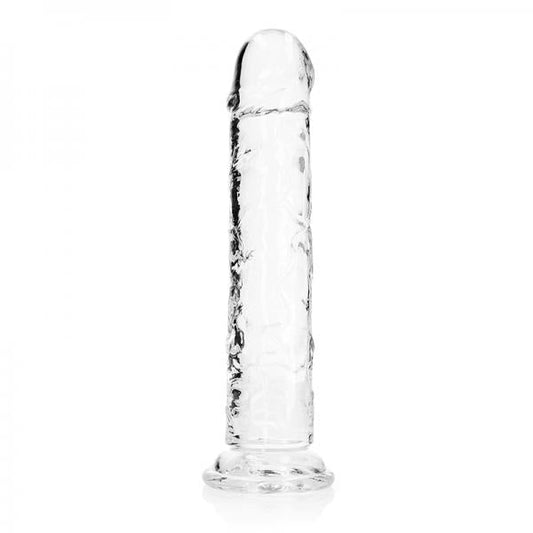 Realrock Crystal Clear Straight 11 In. Dildo Without Balls Clear