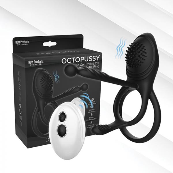 Decadence Octopussy Cock Ring/clit/anal Stimulator With Tentacles Remote Control