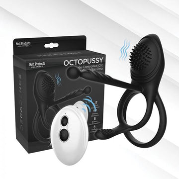 Decadence Octopussy Cock Ring/clit/anal Stimulator With Tentacles Remote Control