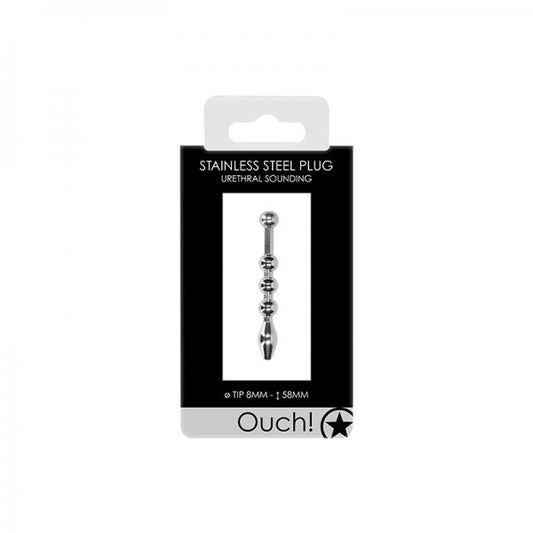 Ouch! Urethral Sounding - Metal Plug - 8 Mm