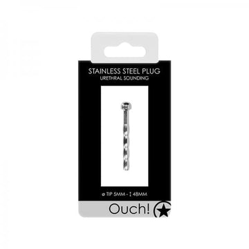 Ouch! Urethral Sounding - Metal Plug - 5 Mm