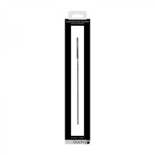 Ouch! Urethral Sounding - Metal Dilator - Beaded - 6 Mm