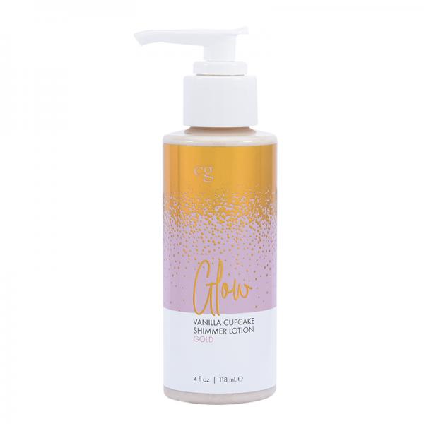 Cg Glow Vanilla Cupcake Shimmer Lotion Gold 4 Oz.