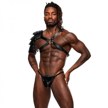 Male Power Men's Leather Aquarius Black O/s
