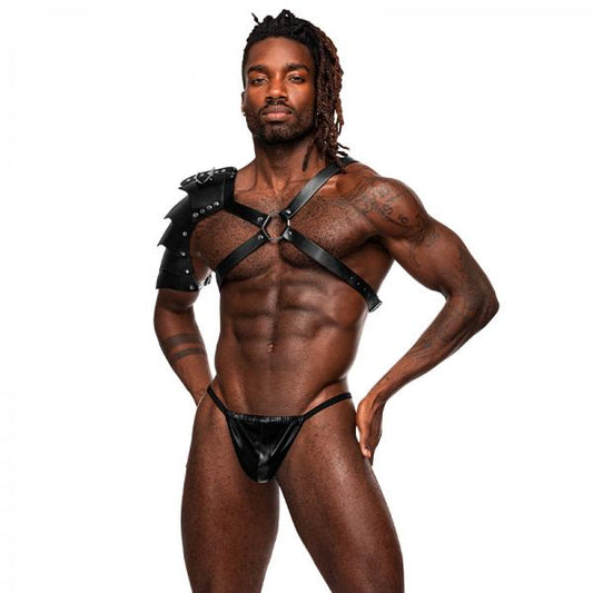 Male Power Men's Leather Aquarius Black O/s