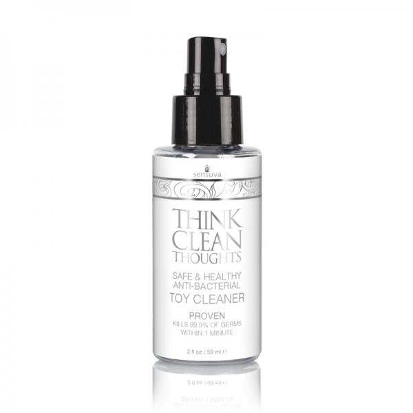Sensuva Think Clean Thoughts Anti-bacterial Toy Cleaner 2 Oz. Bottle