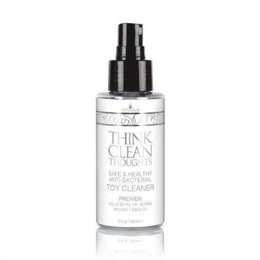 Sensuva Think Clean Thoughts Anti-bacterial Toy Cleaner 2 Oz. Bottle